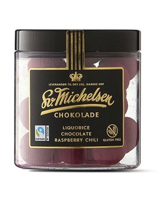 Lakrids M. Hvid Chokolade, Hindbær & Chil
